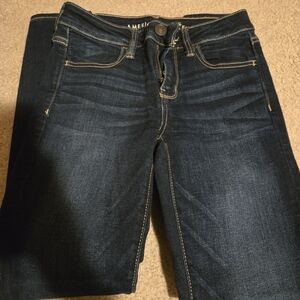 American Eagle Outfitters Women's Deep Indigo Skinny Jeans